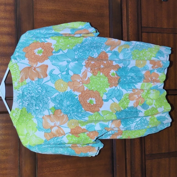 Cathy Daniels Multicolor Floral Top - Picture 5 of 9